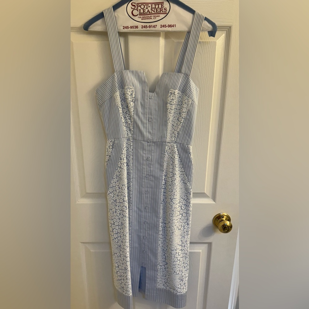 BCBG Maxazria sleeveless midi dress - worn once. Excellent condition